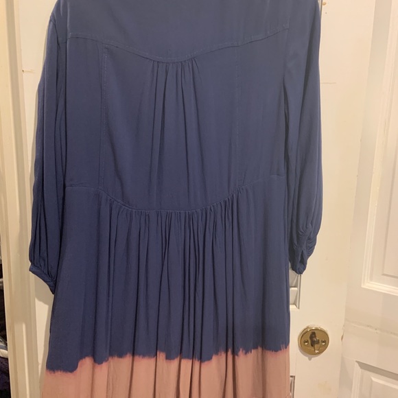 Anthropologie Boho Dress - 6P blue - Picture 4 of 4